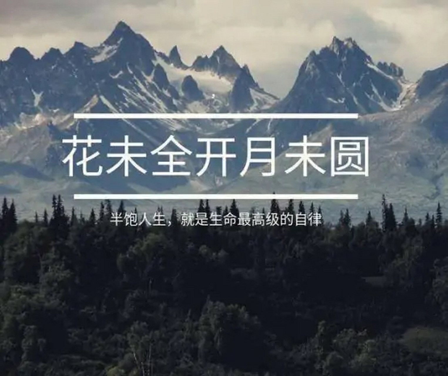 《曾国藩全集》中曾国藩的一句话"花未全开月未圆"意思是说,花没有