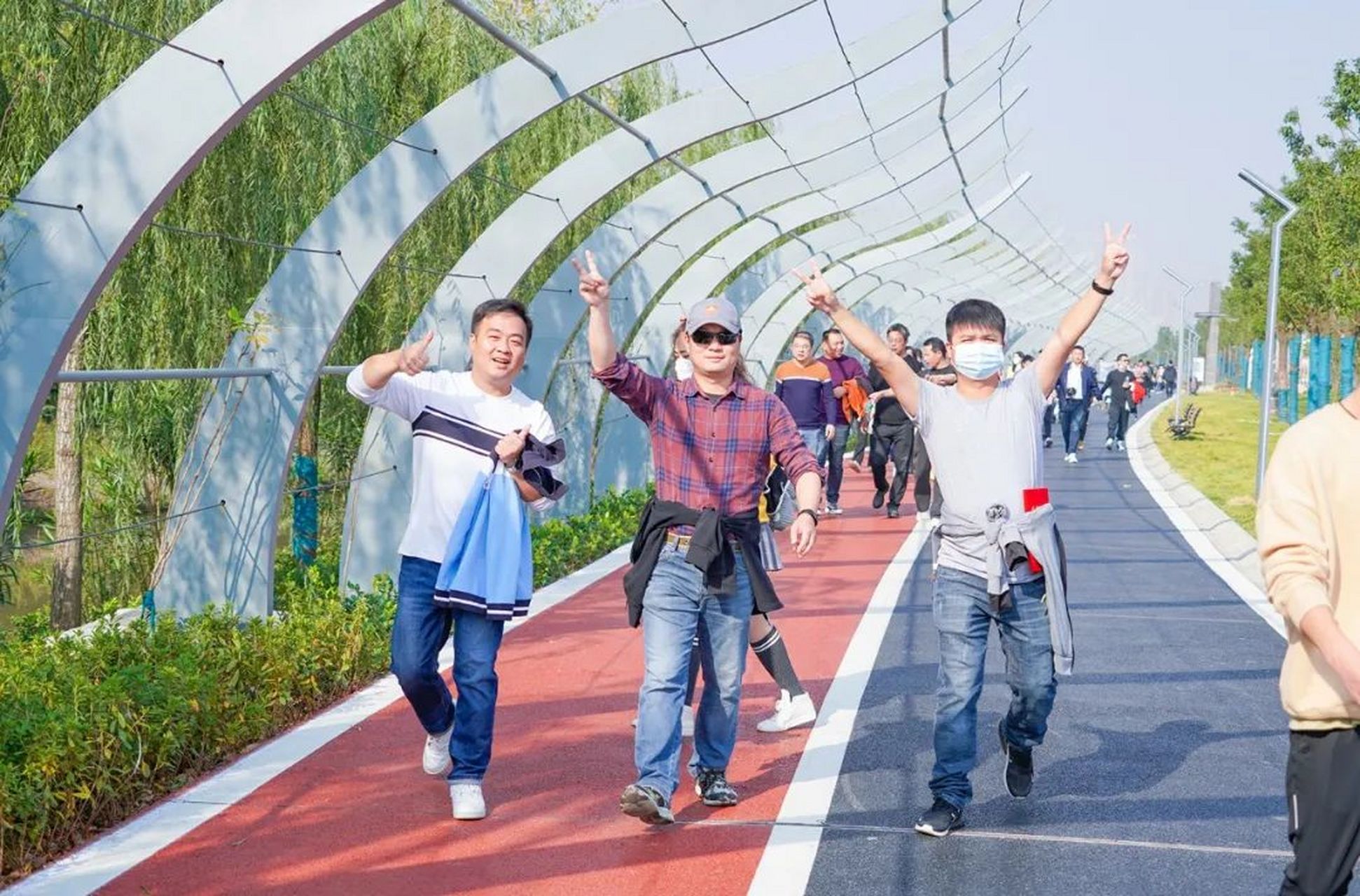 黄石新建的团城山湿地公园风景优美,是市民日常游玩的好去处!