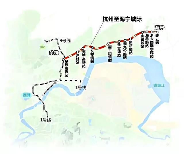 杭州至海宁轻轨线路图图片