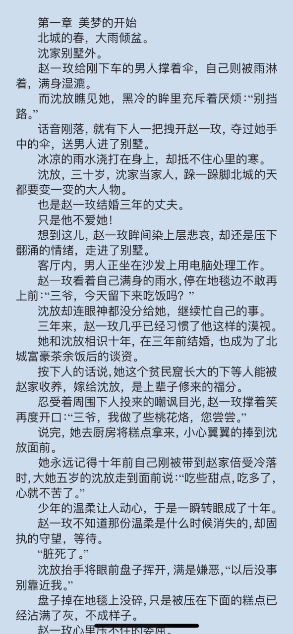 抖音小说《赵一玫沈放赵知瑶》赵一玫沈放短篇现代小说全文阅读【大