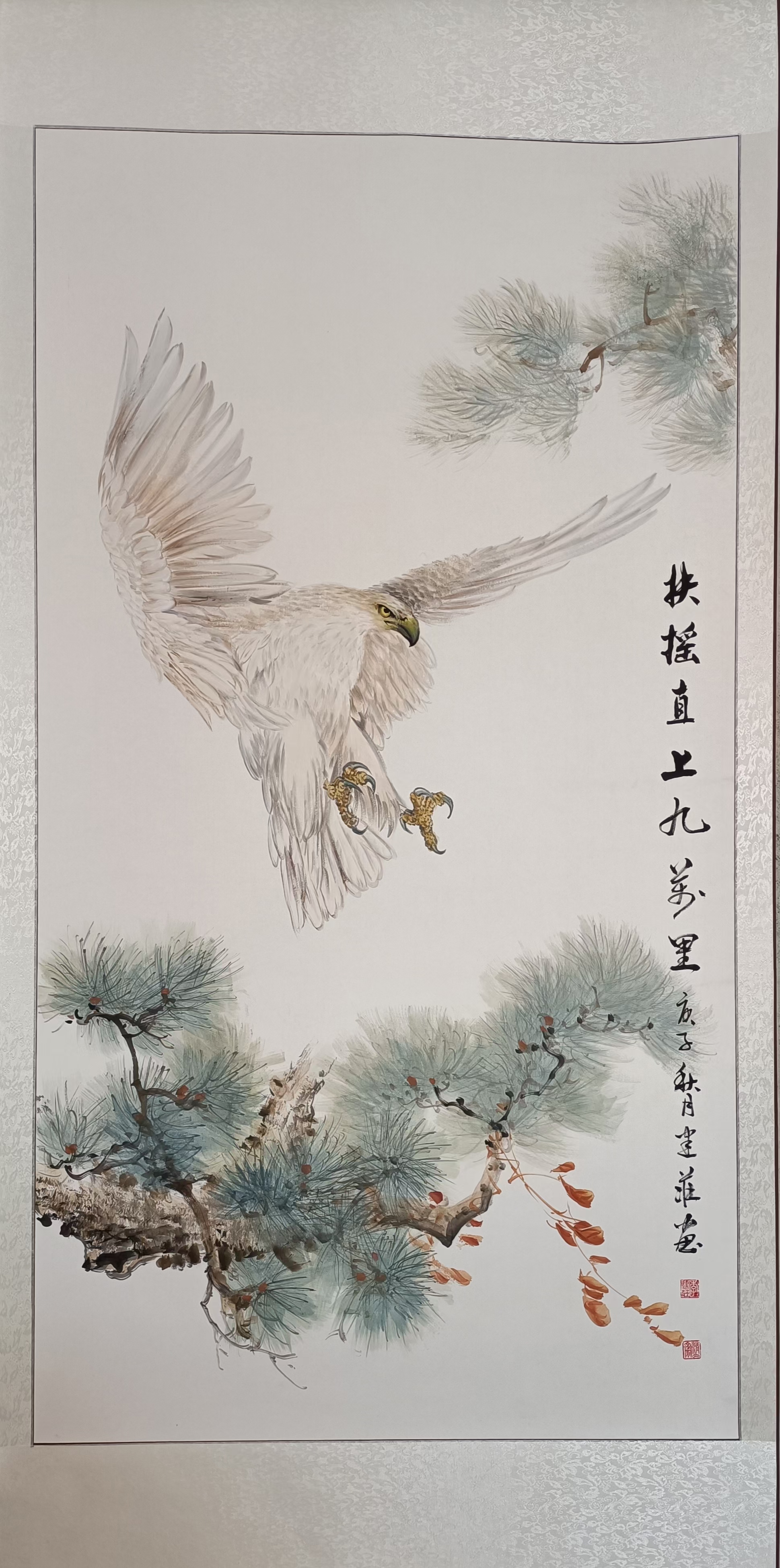 国画艺术家李建庄 雄鹰系列作品