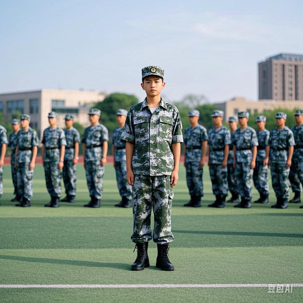 学校军训时,班级一个女生大姨妈来了,就先走了,过