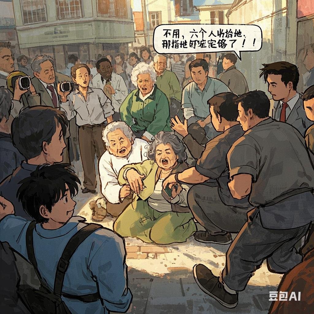 "a君一脸淡定,悠悠说道:"不用,六个人收拾她,中日关系漫画围了两排人