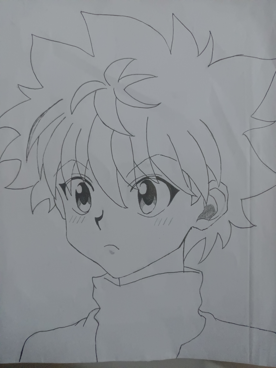 两个可爱的奇犽#新手绘画# #全职猎人奇犽# #新人