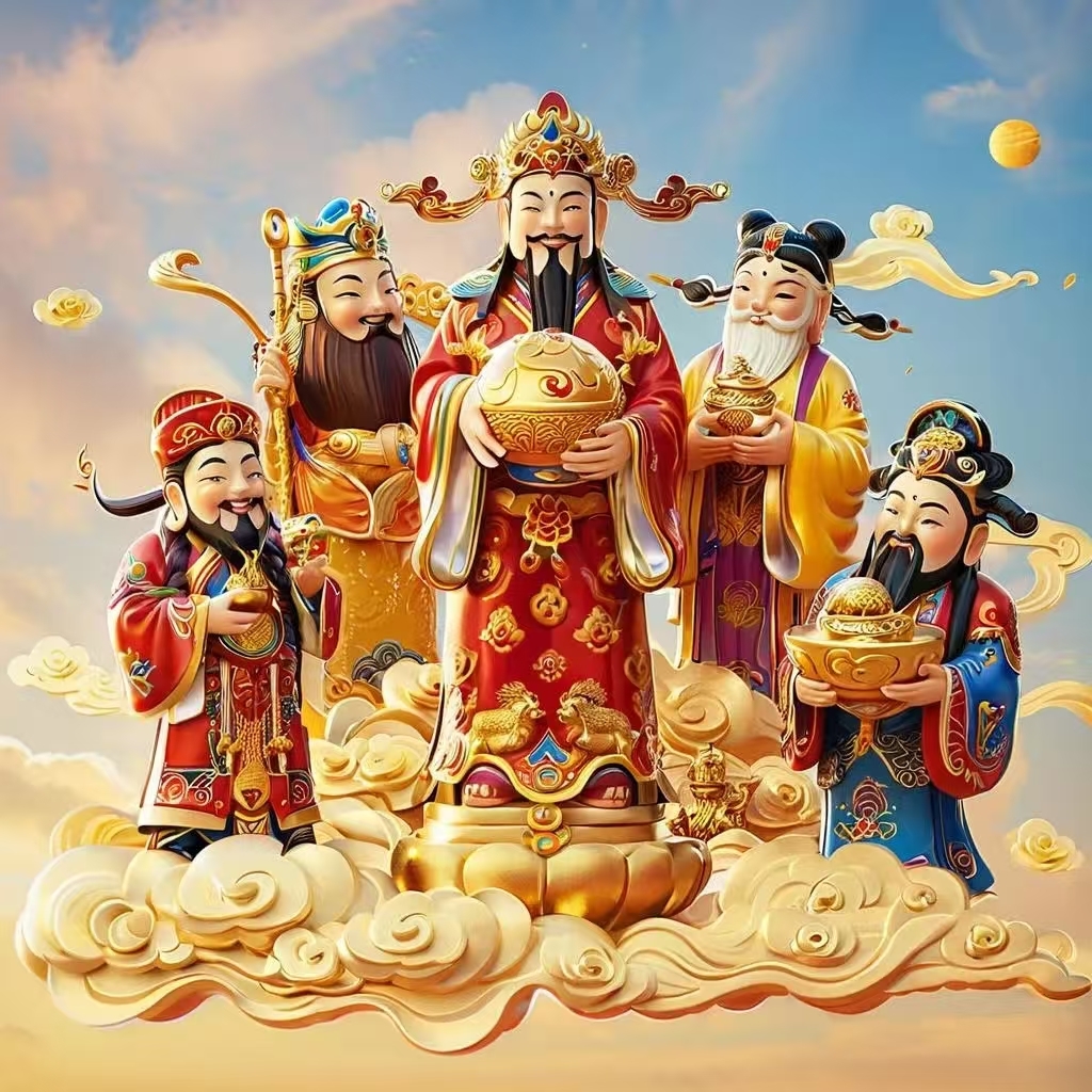 正月初五,也称为迎财神送穷神的日子,是中国传统文化中的一个重要