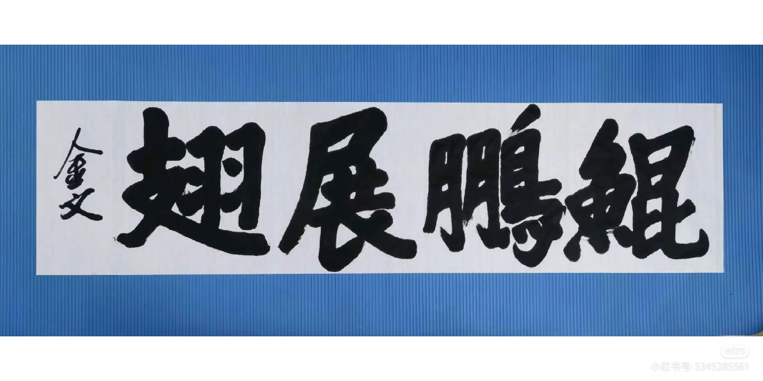 楷书书法作品:鲲鹏展翅