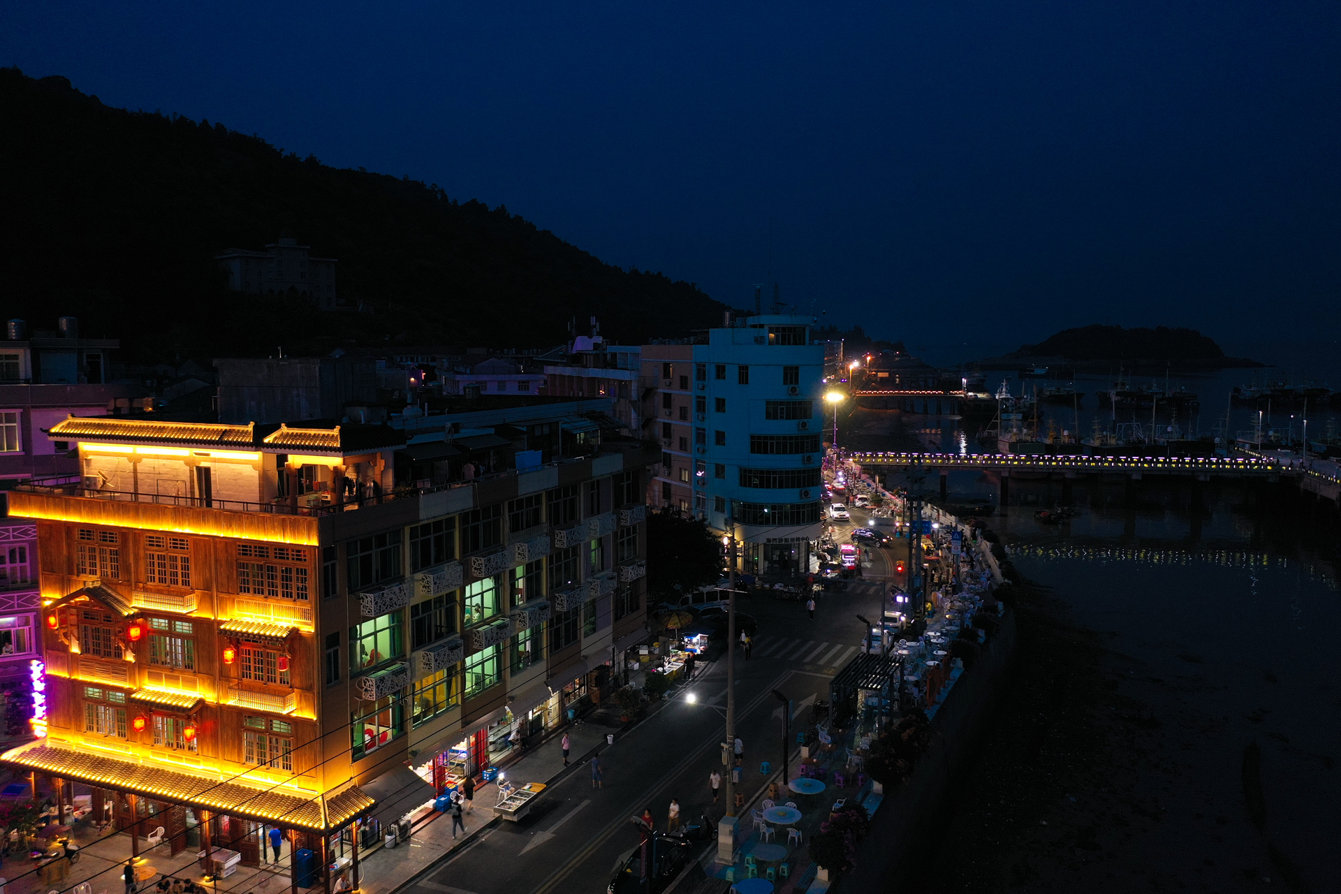 霞关夜景图片