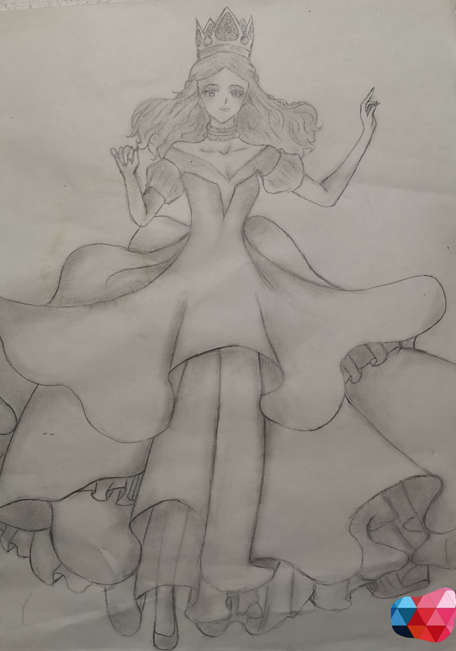 白皇后 这个是今年二月画的,因为当时沉迷于《爱丽丝漫游奇境》,然后