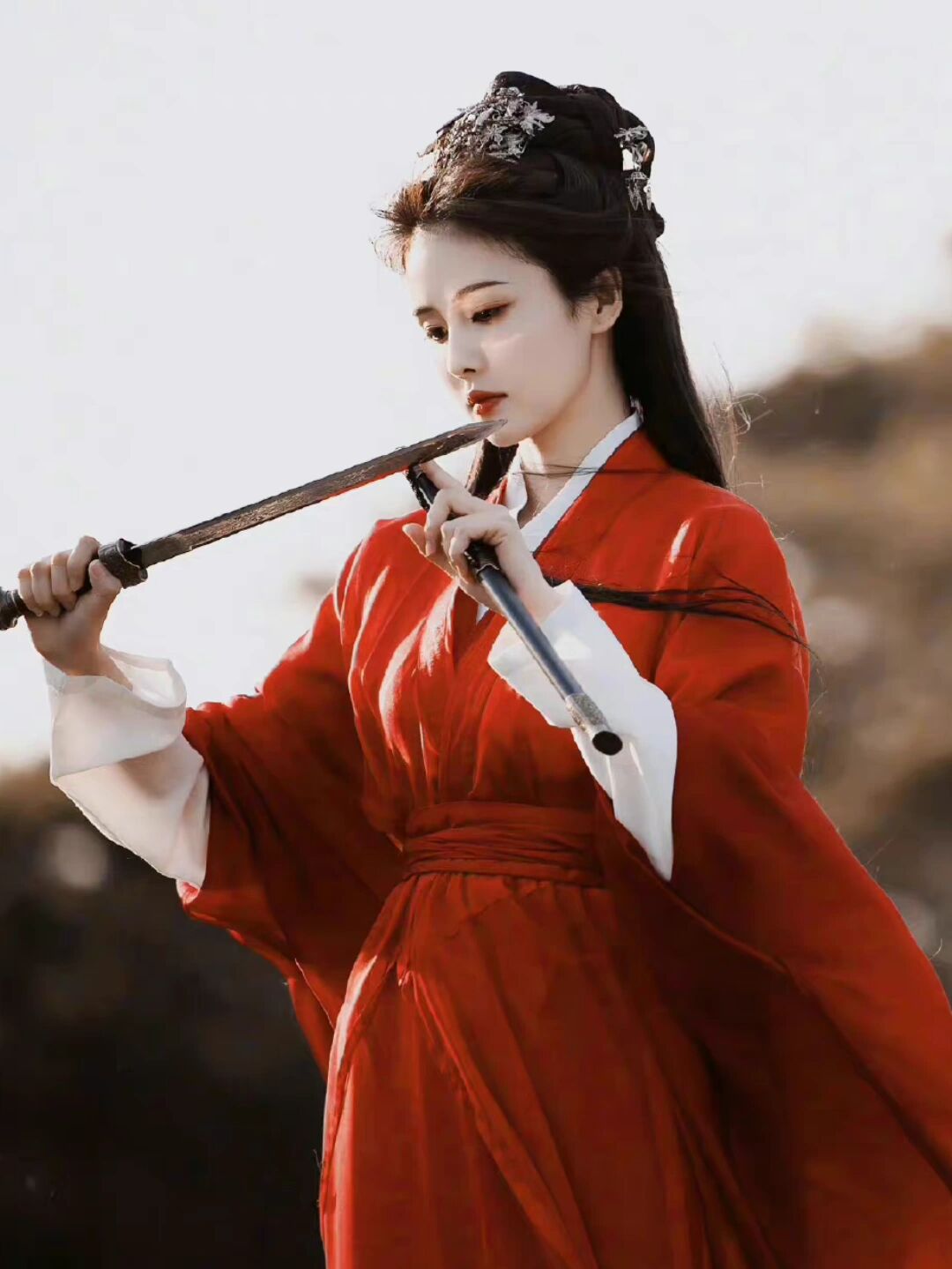 白鹿红衣,挺好看的