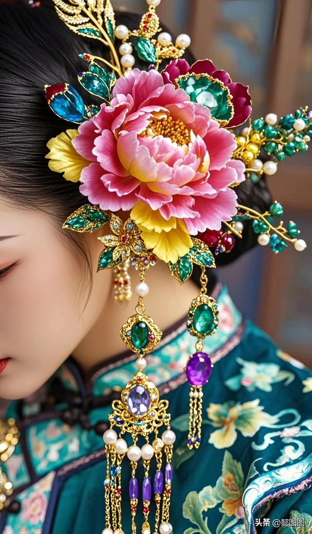 这宫廷头花美丽吗?