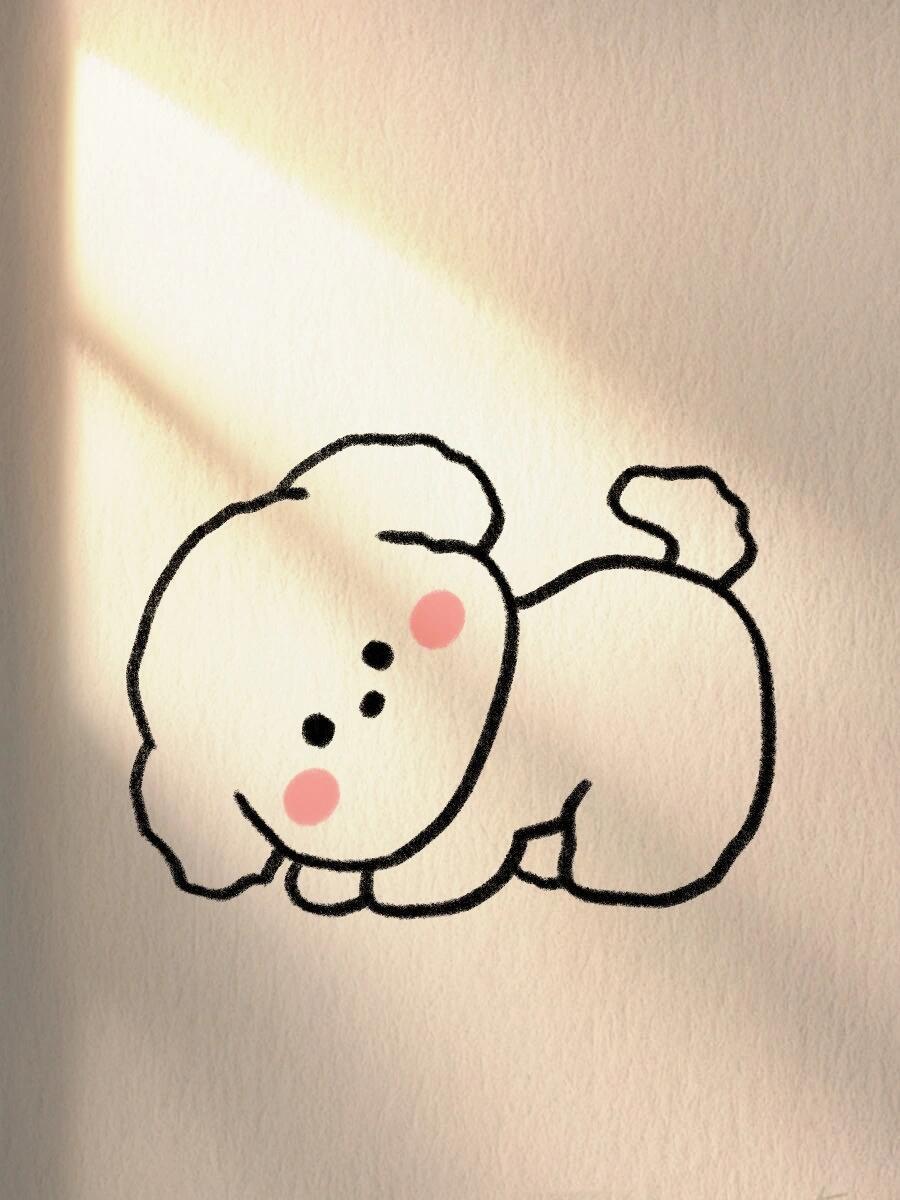 画一只可爱的狗狗其实很简单,只要掌握几个关键步骤,你也