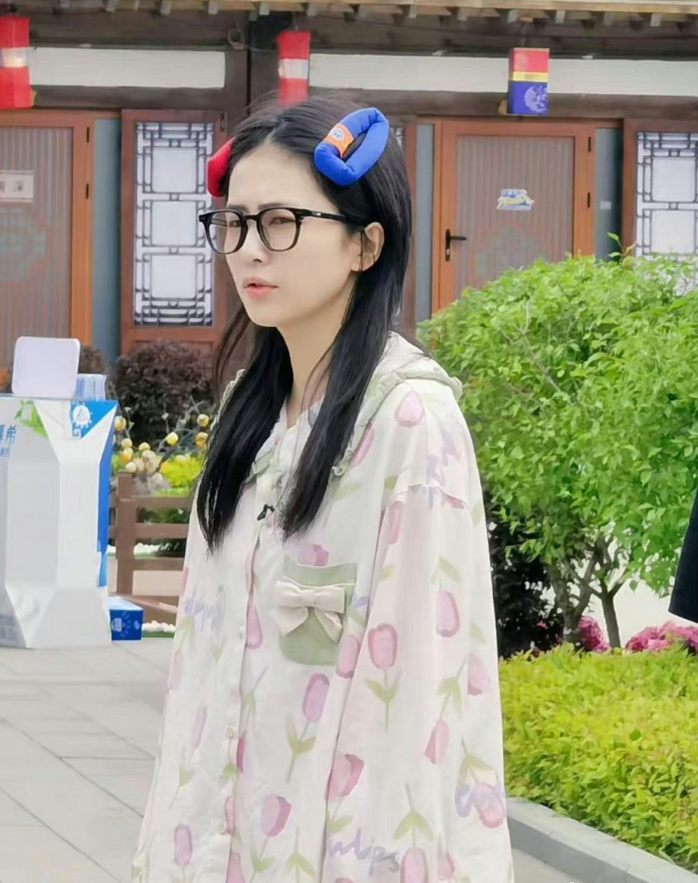 angelababy 白鹿奔跑吧素颜路透