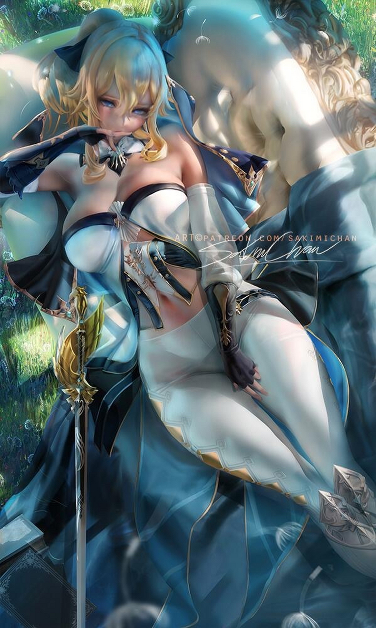 原神琴,画师:sakimichan