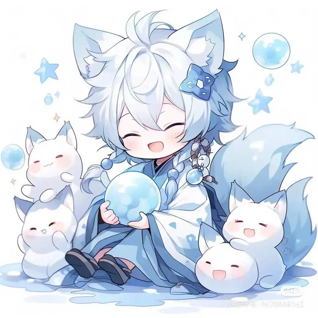 真的被狐狸小男孩儿萌到了.