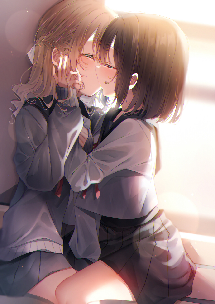 百合 画师:藤城まつり id:105000377#二次元