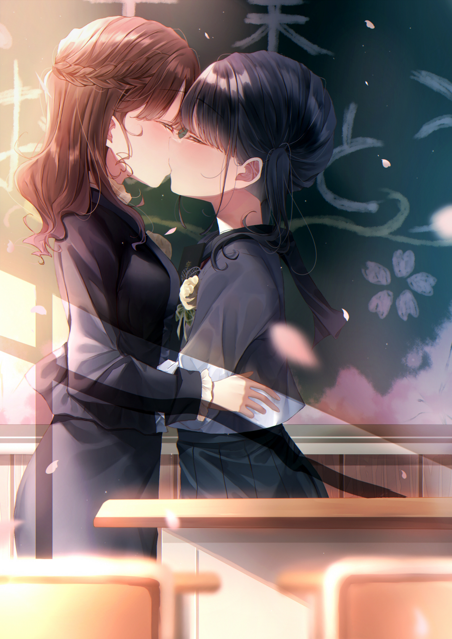 百合 画师:藤城まつり id: 106648696#二次元