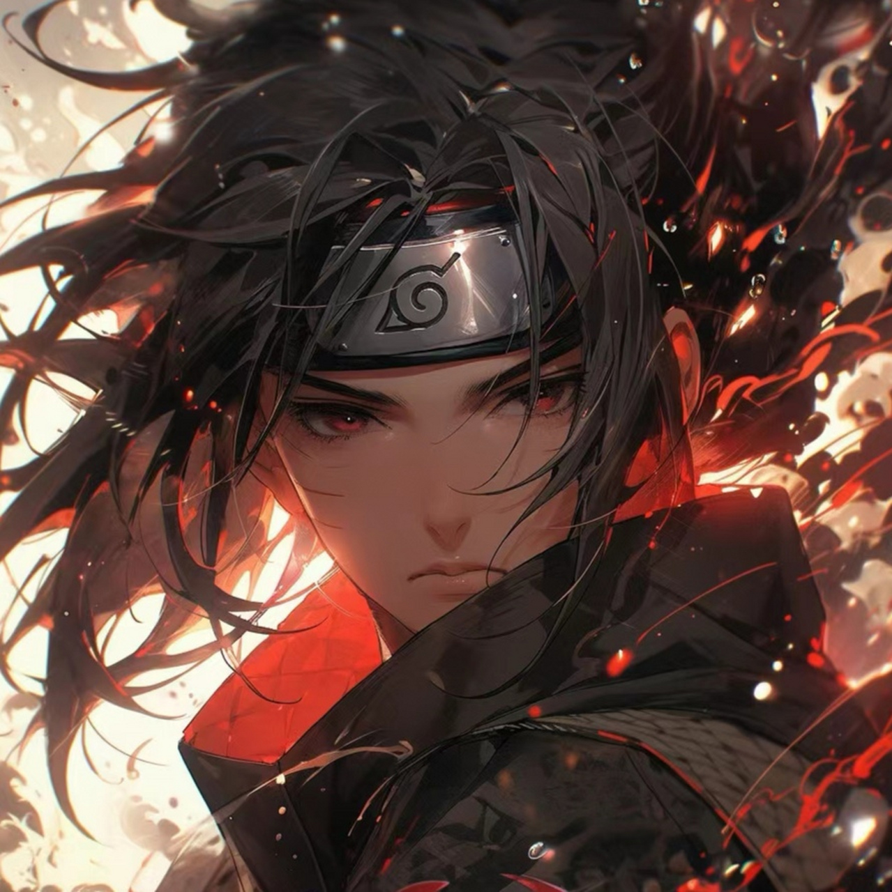 【二次元头像分享】 忍者系列. 红色眼睛摄人心魂,令人沉沦.