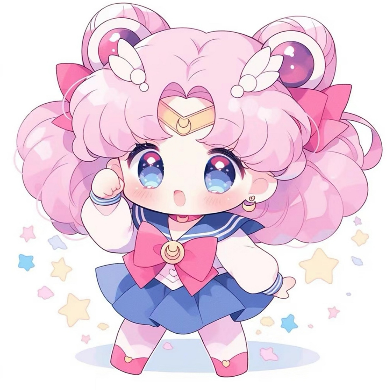 【动漫二次元美少女头像分享】 q版美少女战士,你喜欢哪一款风格?