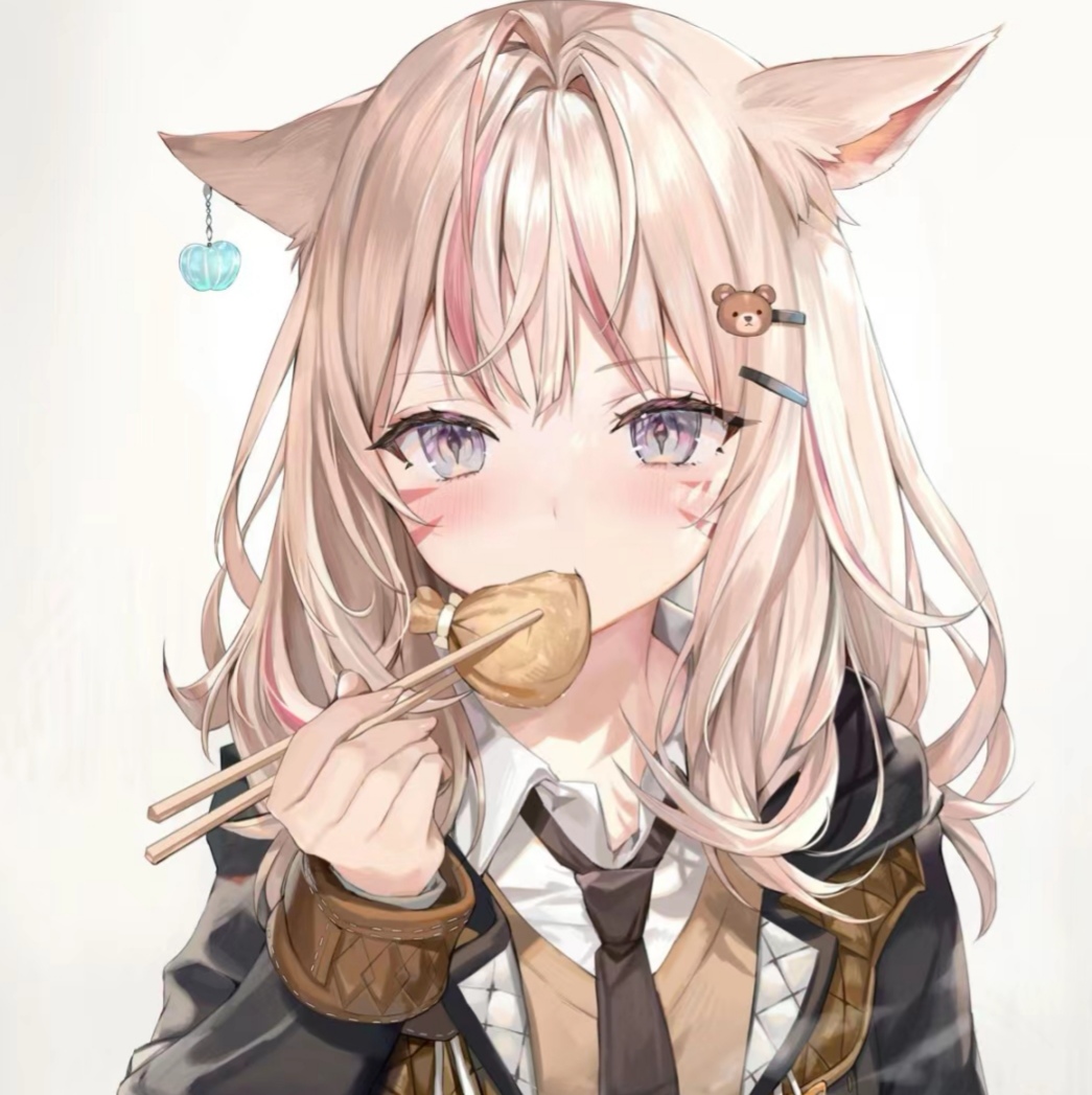 【二次元美少女头像分享】 还吃东西的美少女. #最靓头像壁纸征集赛