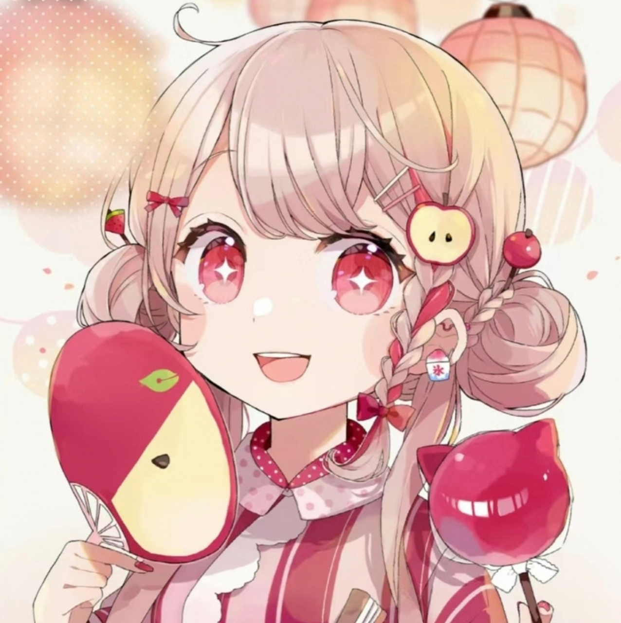 【二次元美少女头像分享】 爱吃又爱笑,日子就要美美地过.