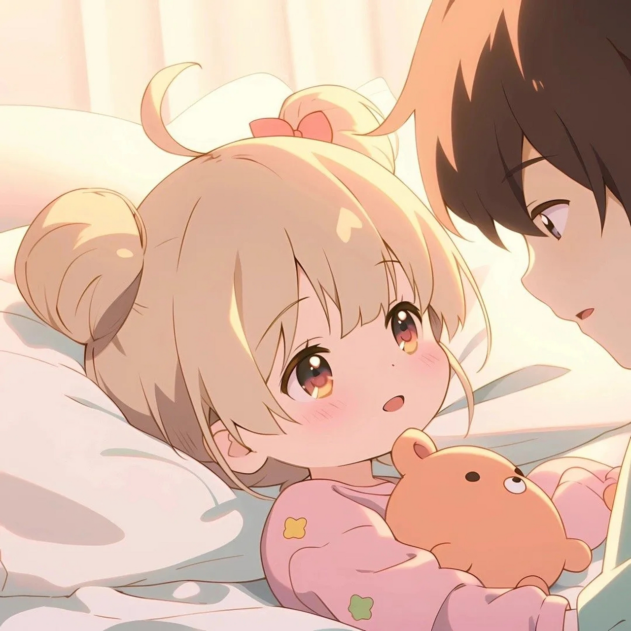 【二次元情侣头像分享】 甜蜜哄睡系列.