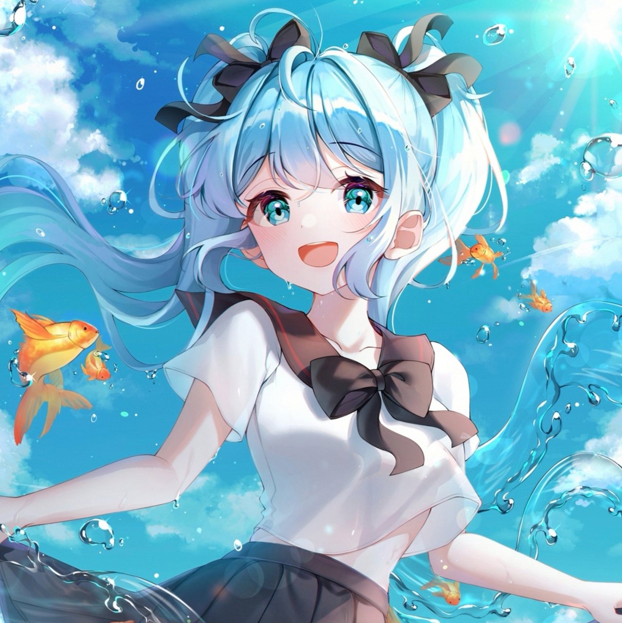 【二次元美少女头像分享】 保持欢笑,雨后的阳光只会更加灿烂.