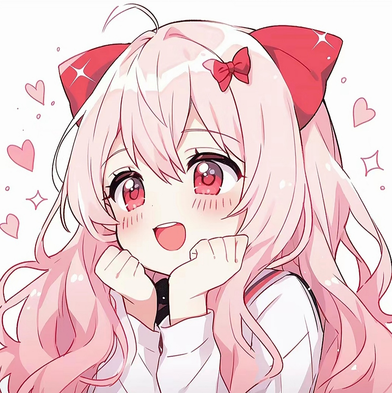 【动漫二次元美少女头像分享】 谁都无法拒绝可爱又俏皮的美少女.