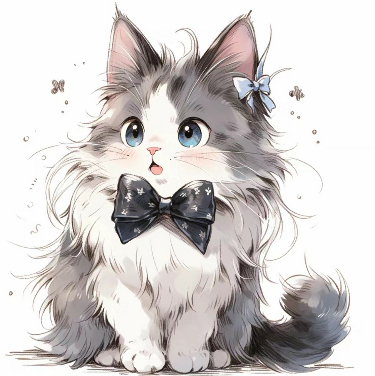 【二次元萌宠头像分享】 可爱猫咪头像,扑闪着一双大眼睛求抱抱.