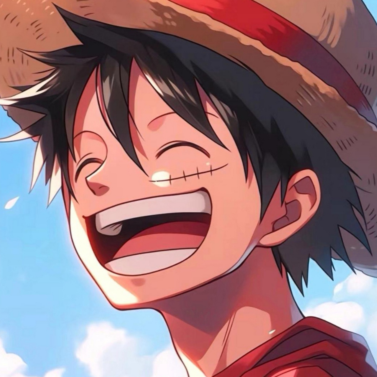 【动漫头像分享】 路飞标志的笑容,给予很多人开启新征程的动力.