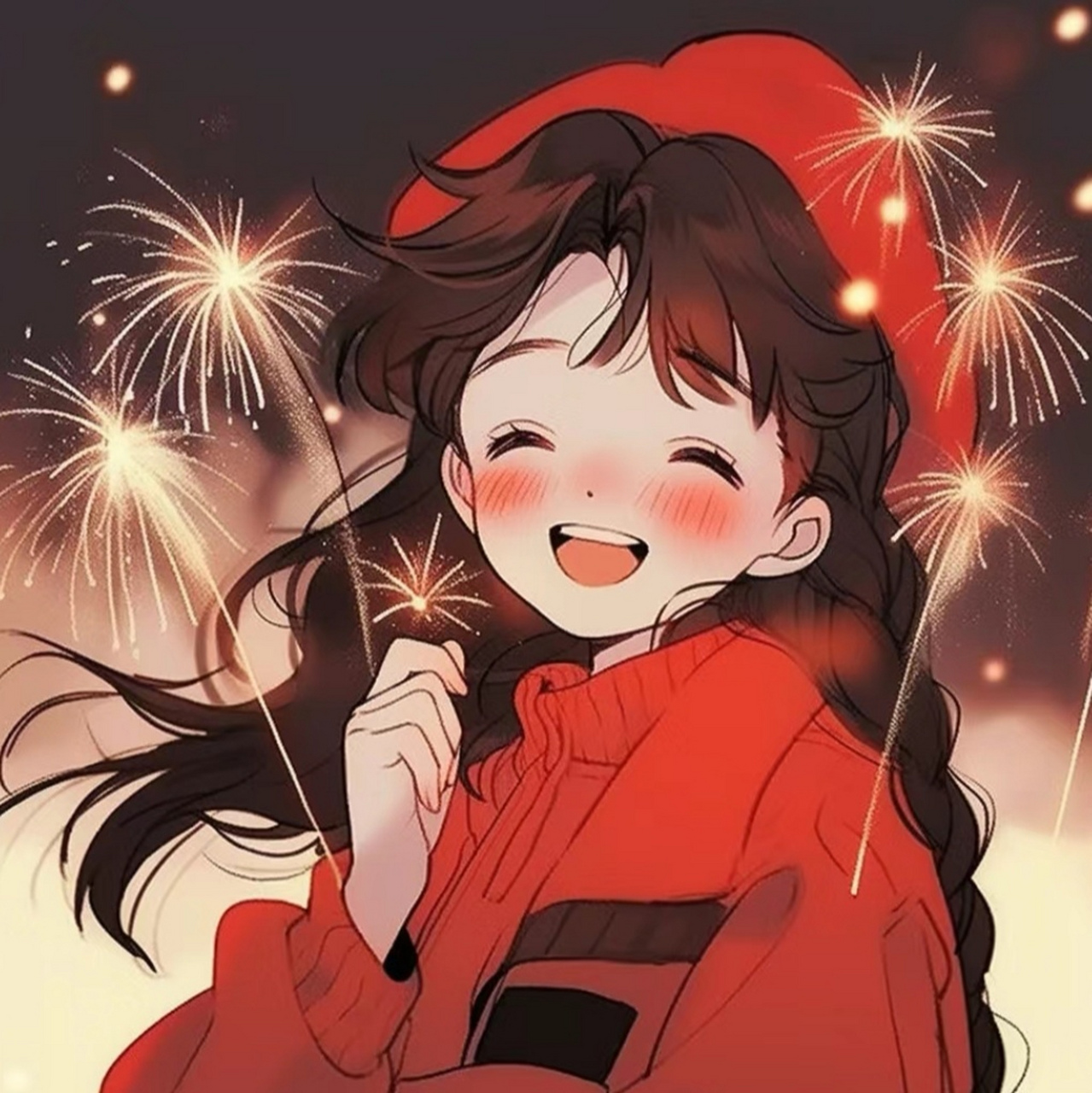 【二次元美少女新年头像分享】 过年前的准备,从换一个喜庆的新头像