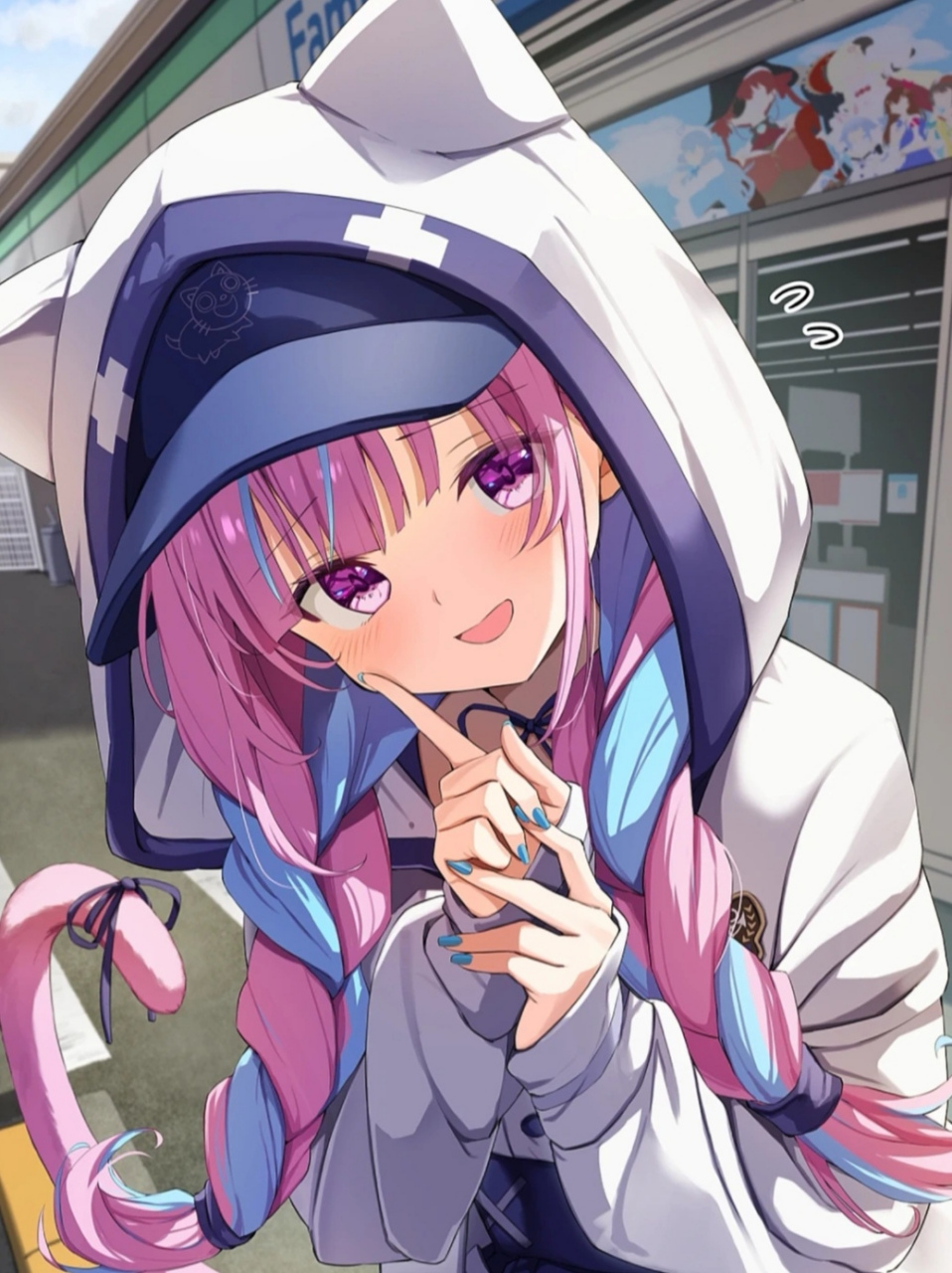 【二次元美少女头像分享】 帅气迷人的粉蓝发色,有没有吸引到你?