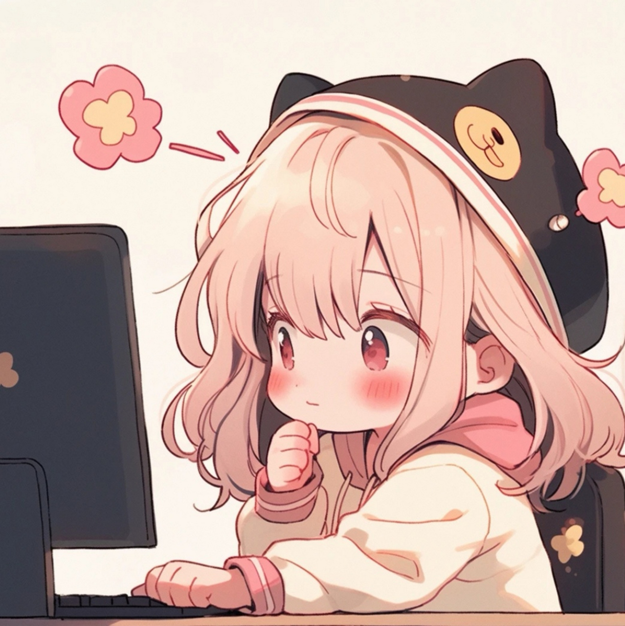 【二次元可爱萌妹头像分享】 白天是打工妹,晚上是电竞少女,自由切换