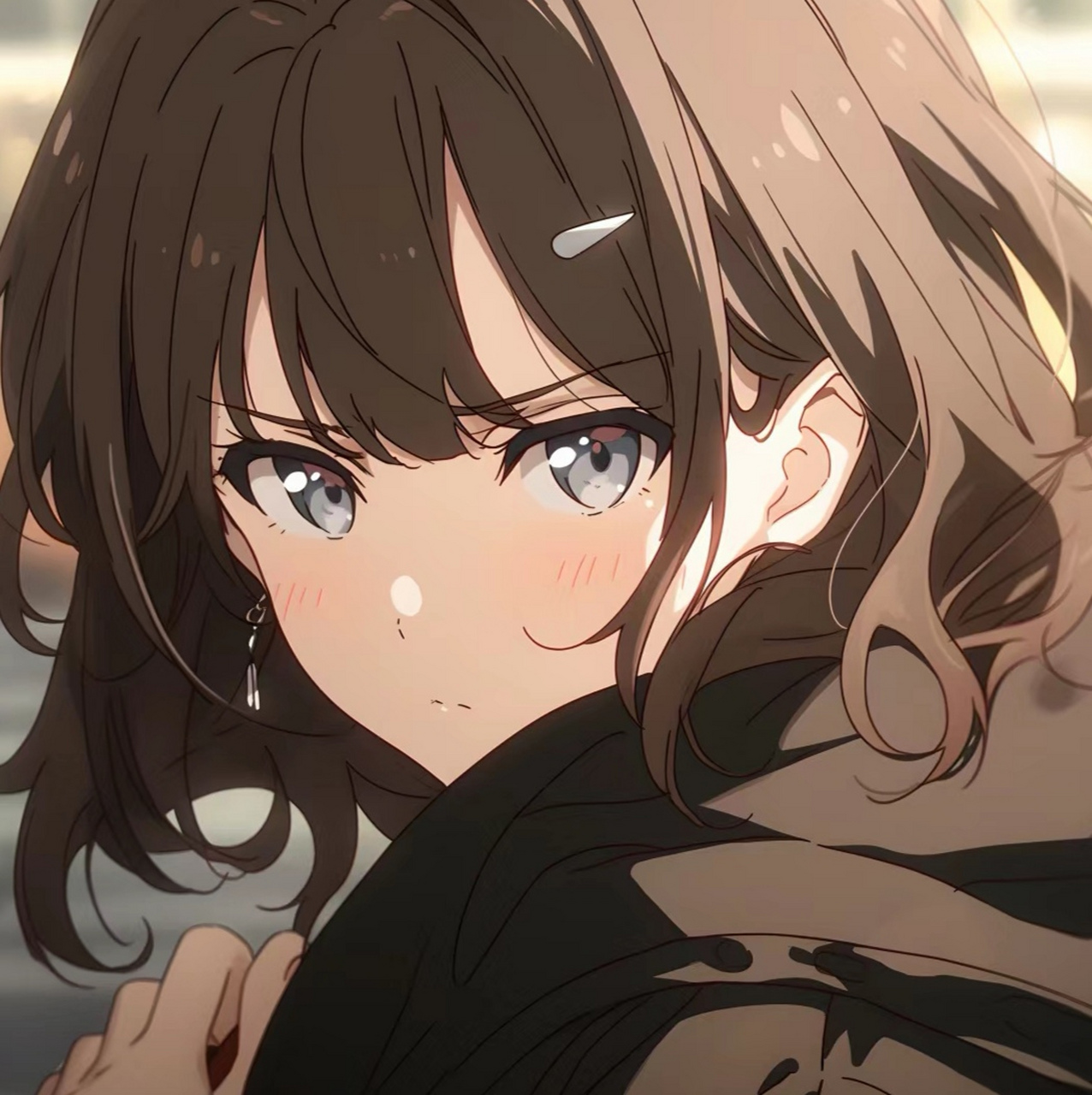 【二次元美少女头像分享】 害羞又高冷的美少女.