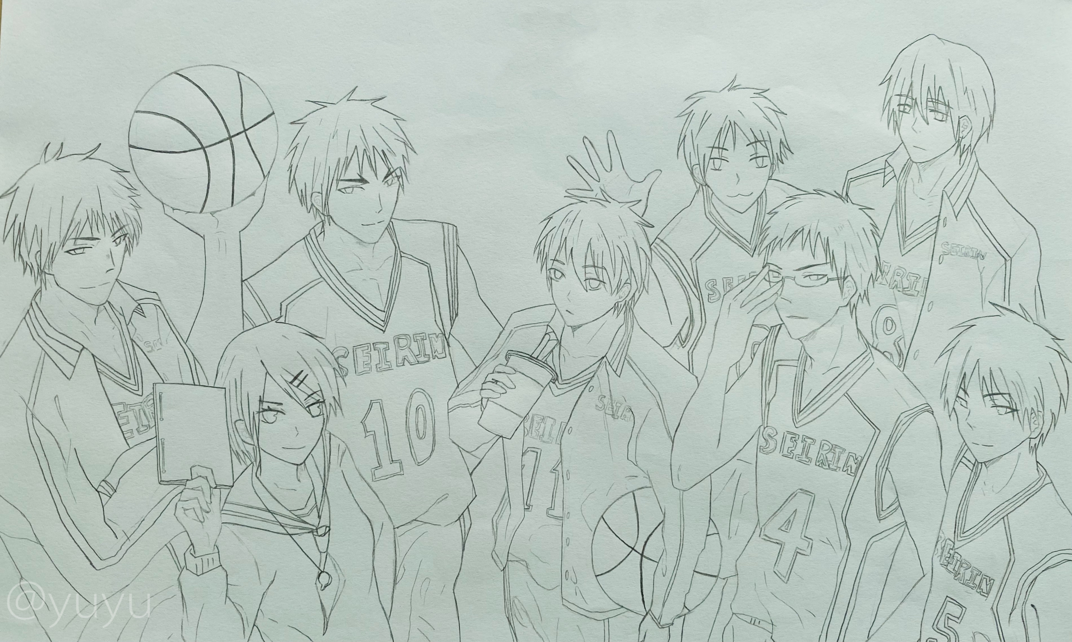 黑子的篮球#   拖了一年多的画,我终于动!笔!了!