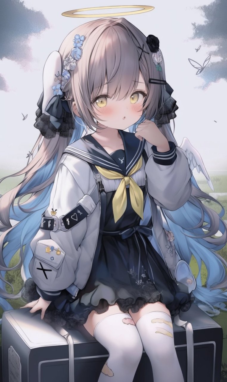 96  94初见这个银发碧眼的小仙女,就被她深深吸引.