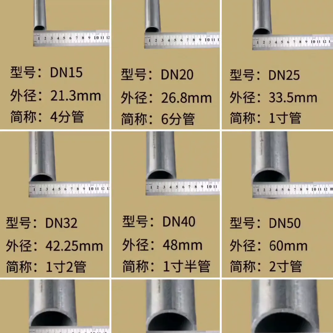 8mm,外径:33.5mm,简称:4分管. ·型号:dn40.外径:42.