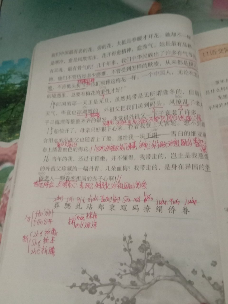 梅花魂课文生字组词图片