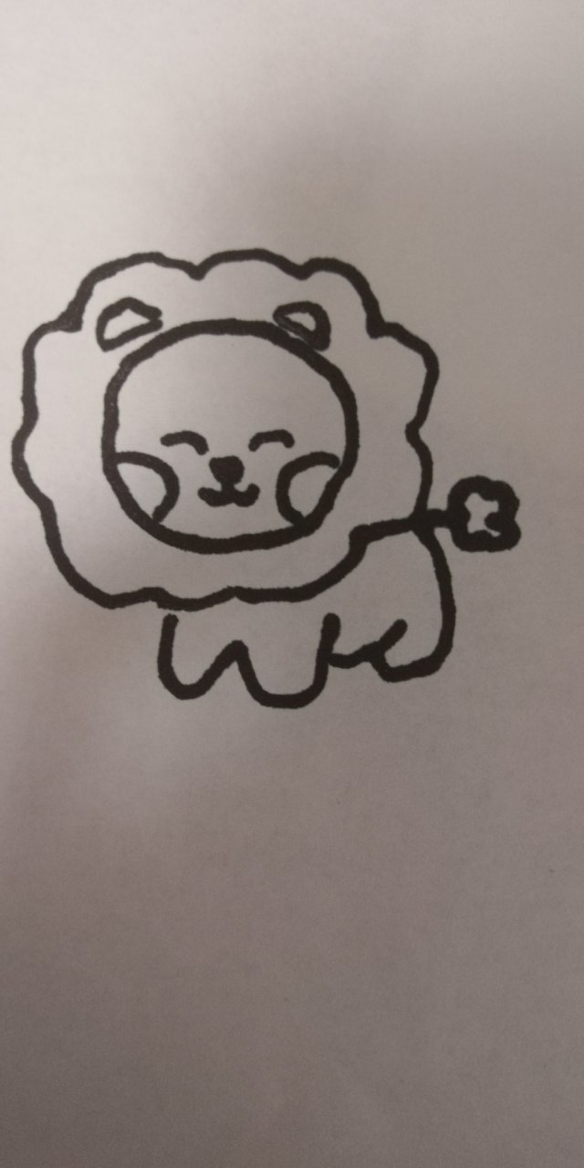 小狮子简笔画