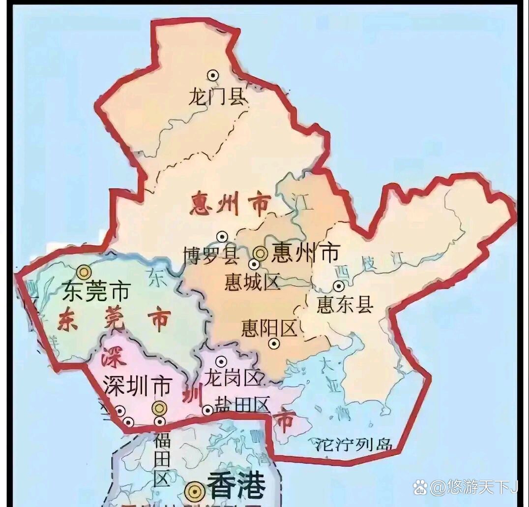 东莞和惠州交界处地图图片