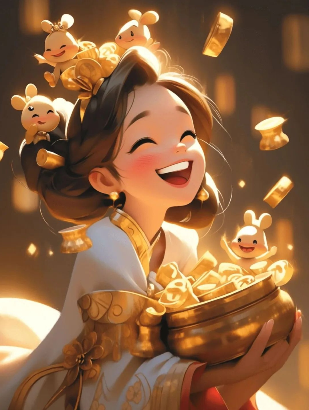 还自心紫霞仙子卡通风格照片吹蜡烛动漫图片