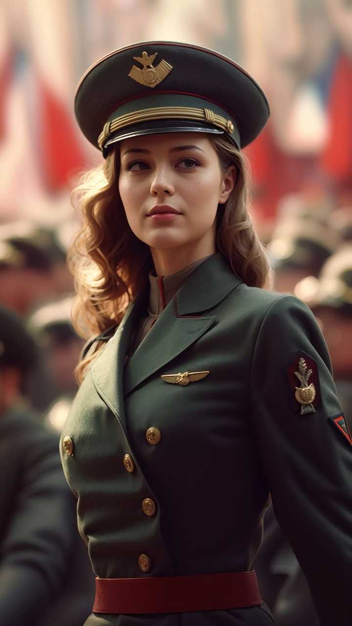 迷人的俄罗斯女兵,这身军装真有范儿!