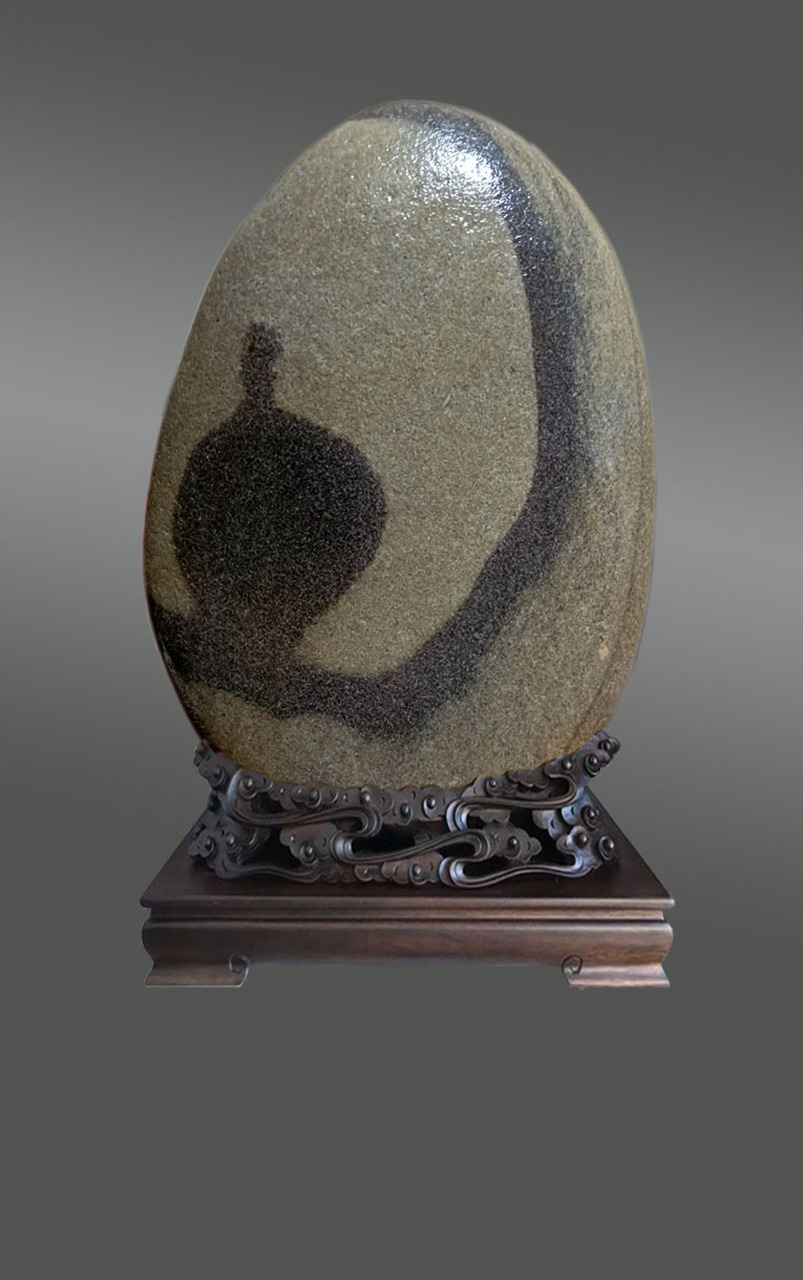 宝瓶图(长江紫砂奇石)