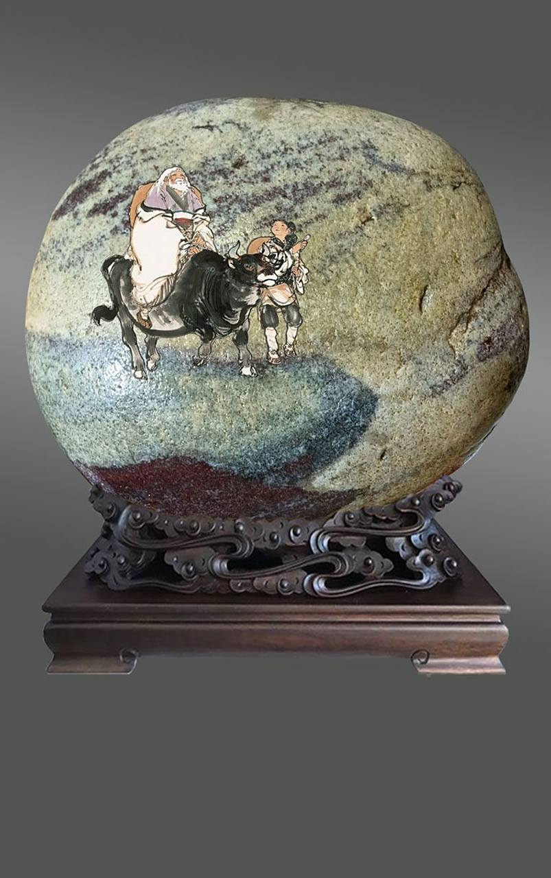 老子出关图(长江草花石) #优质作者榜