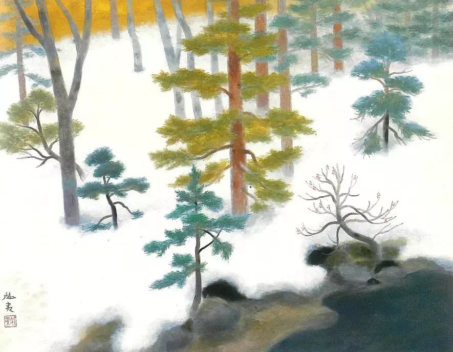 东山魁夷,二十世纪日本画圣,作品欣赏.