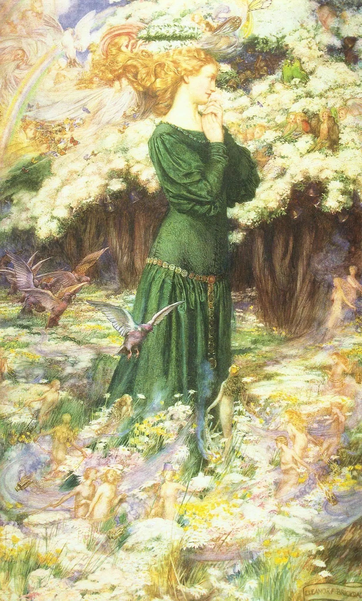 eleanor fortescue-brickdale (1862-1945) 英国拉斐尔前派画家 ,作品