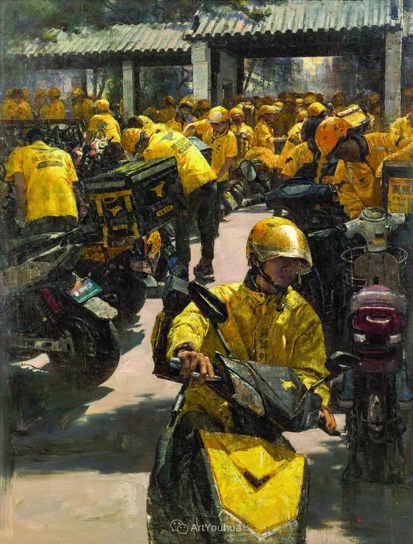 《都市蜜蜂 》画家刘亚安 油画作品欣赏