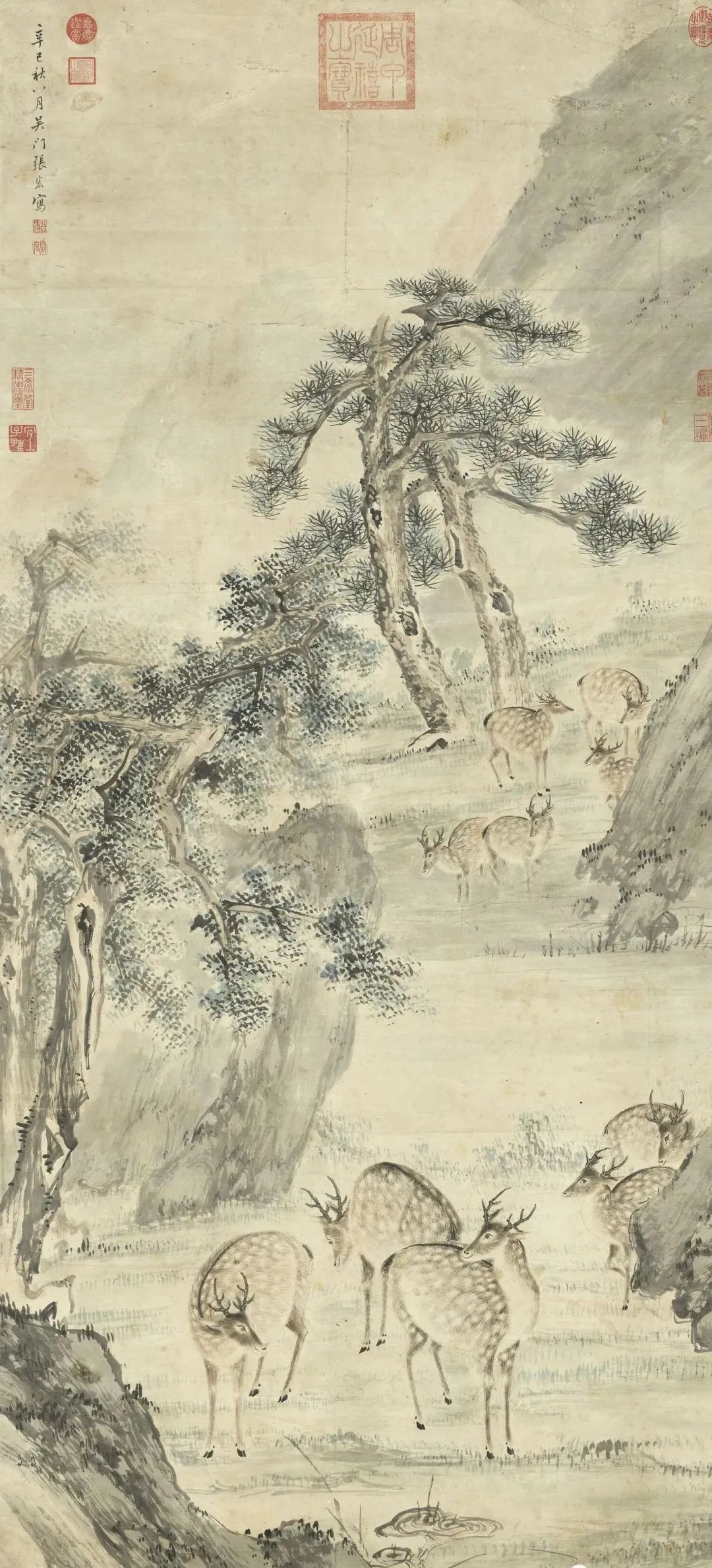 张宏(公元1577年-1652年),明代画家,作品欣赏.