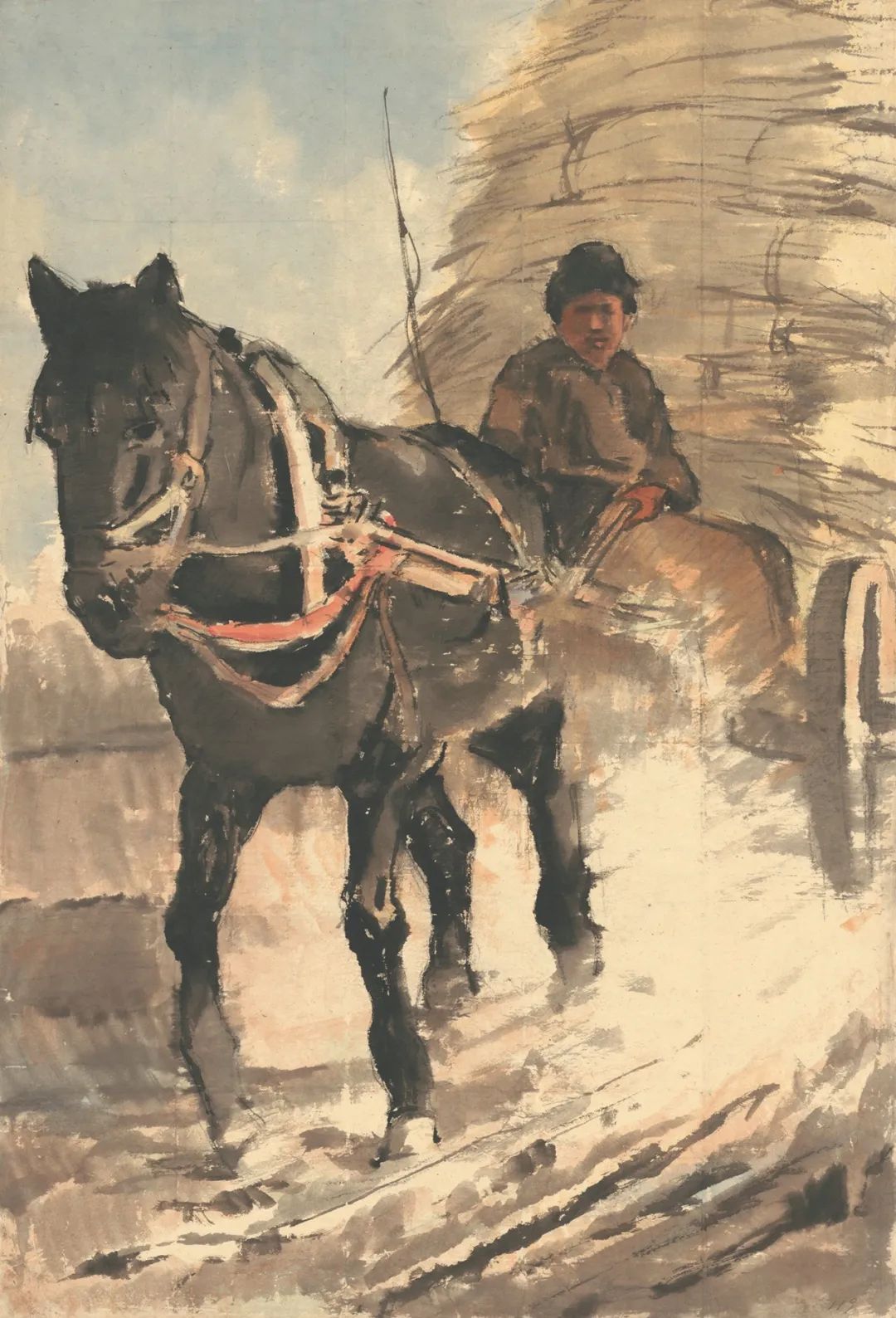 李斛02(1919-1975),著名的中国画家,美术教育家,作品欣赏.