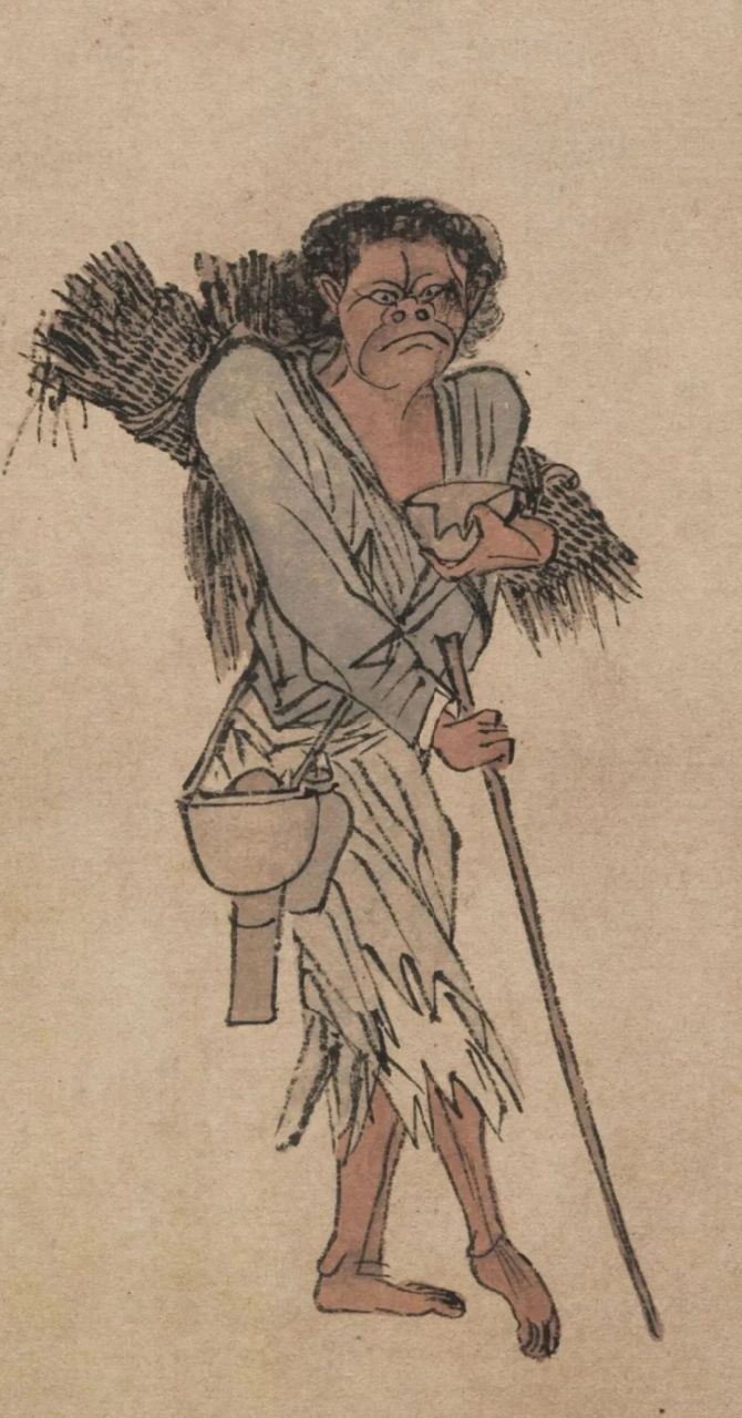 明代画家周臣《流民图》,可谓栩栩如生.