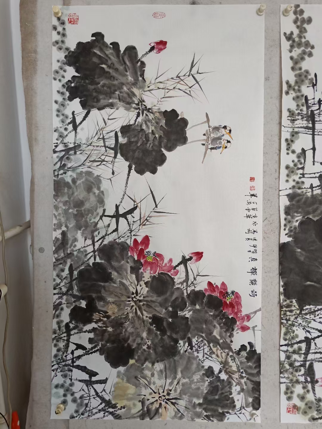 横幅荷花来了